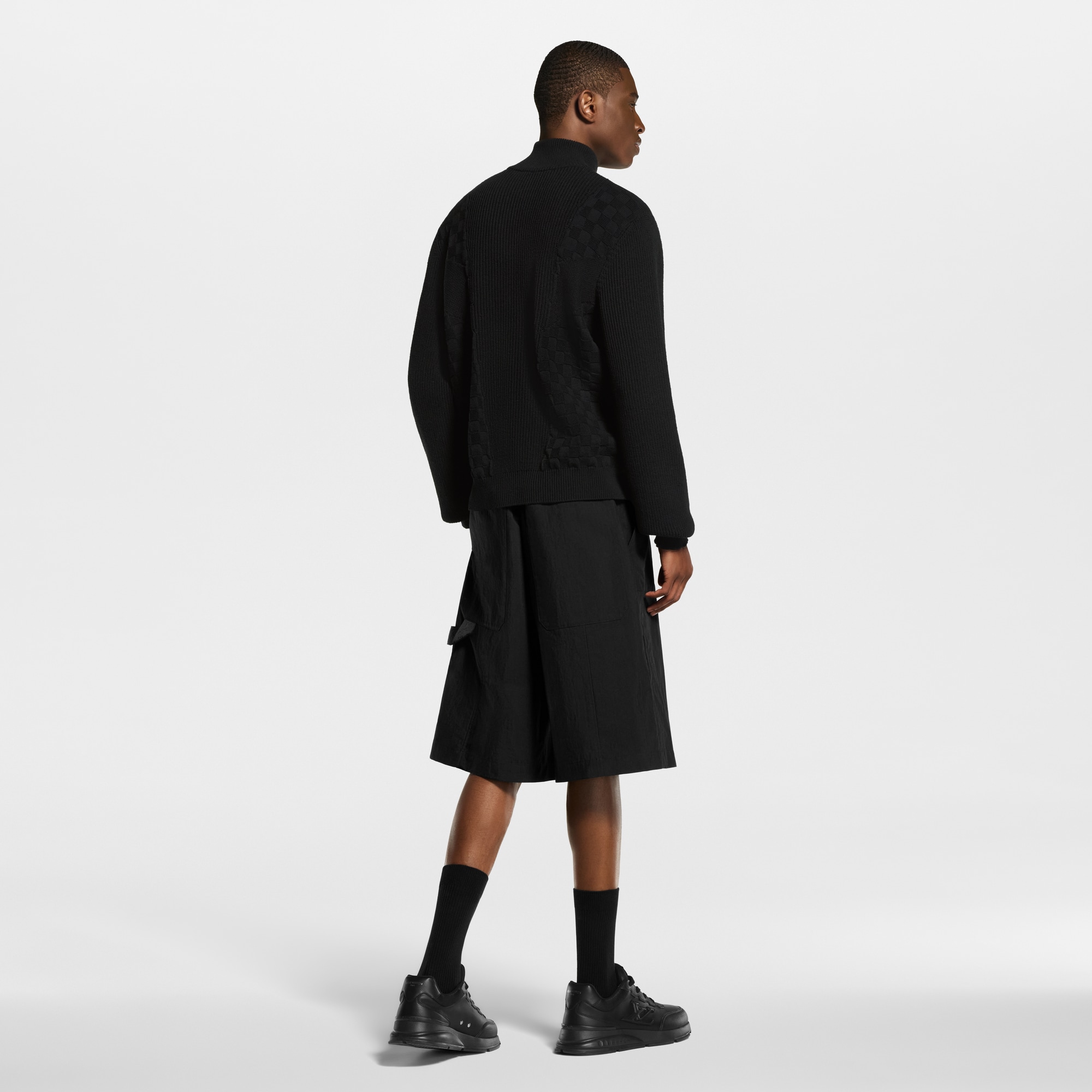 Half-Zip Knitted Signature Pullover - Men - Ready-to-Wear | LOUIS